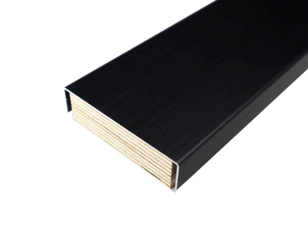 Alumiinikynnys Dione Carbon Black 25 x 87 x 990mm