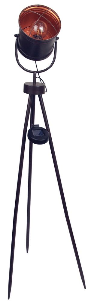 Solar Lattiavalaisin Luxform Leipzig Musta