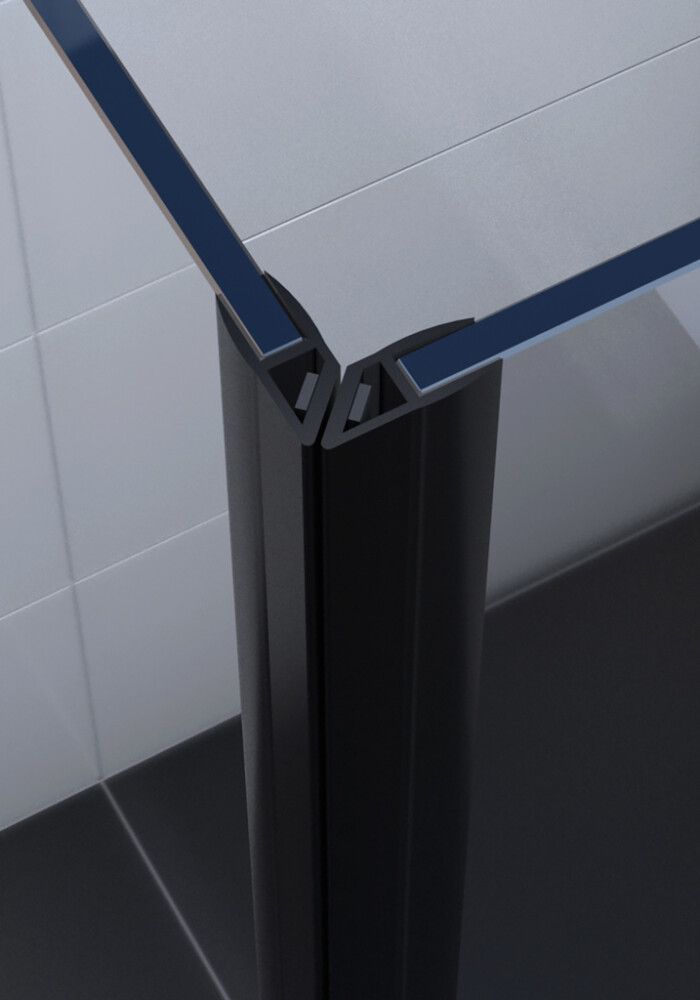 Magneettilistapari Nordium Musta 2 kpl