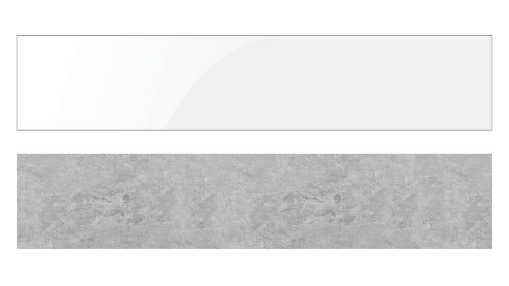 Alumiinikomposiittilevy Stocksund Stole U2 korkeakiiltovalkoinen/vaalea sementti 610 x 3010 mm