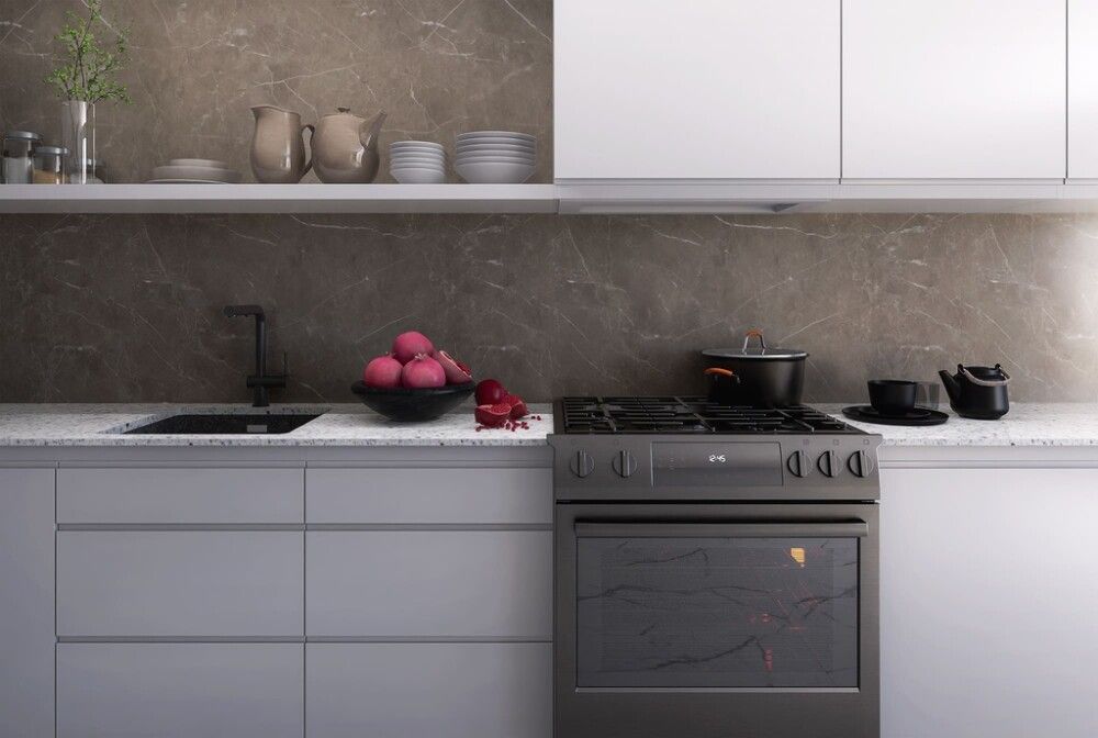 Alumiinikomposiittilevy Stocksund Stole U5 ruskea marmori / kiiltävä kulta 610 x 3010 mm