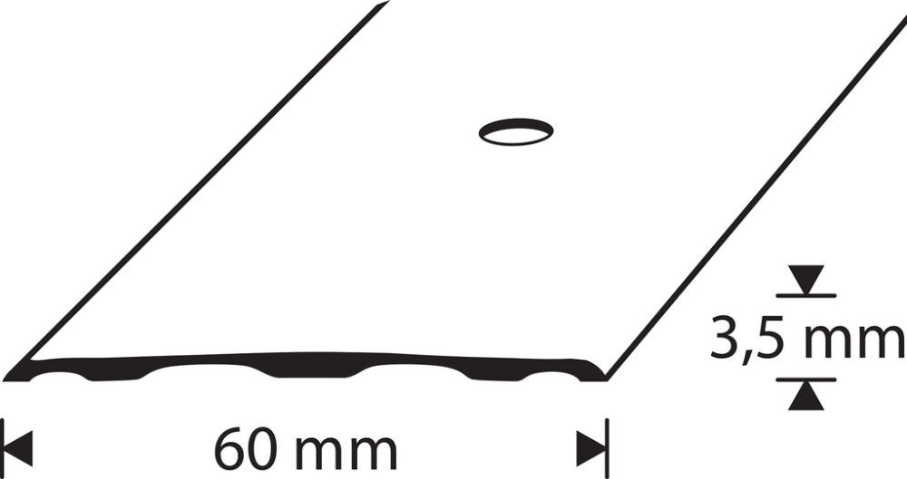 Saumalista Dione A5 pronssianodisoitu 60 mm 2000 mm