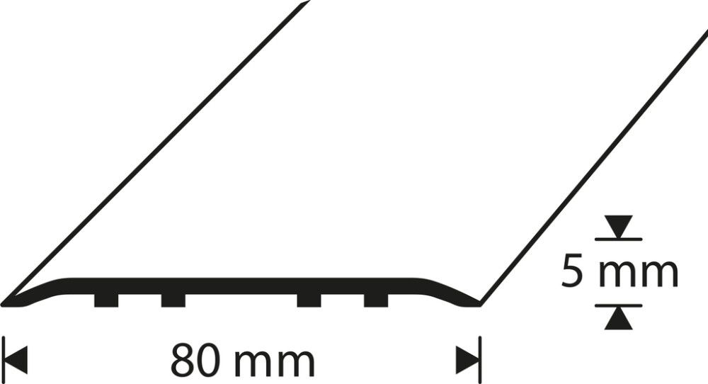 Saumalista Dione A6 liimakiinnitys Tammi 80 mm 1000 mm