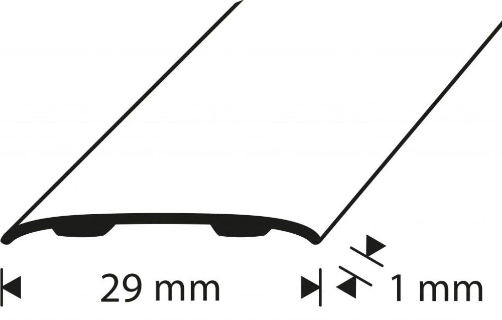 Tarrasaumalista Dione B1 hopea 30 mm 1000 mm