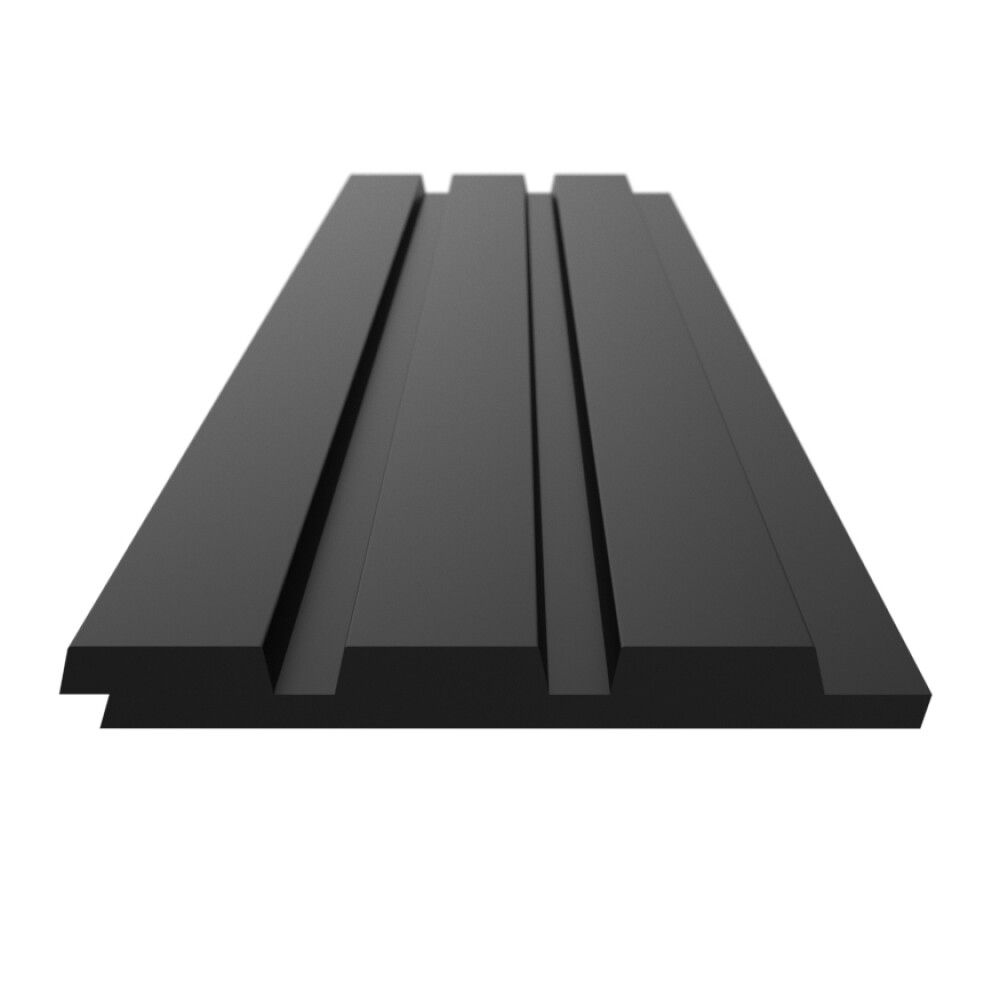 Sisustuspaneeli Stocksund musta 12 x 122 x 2600 mm