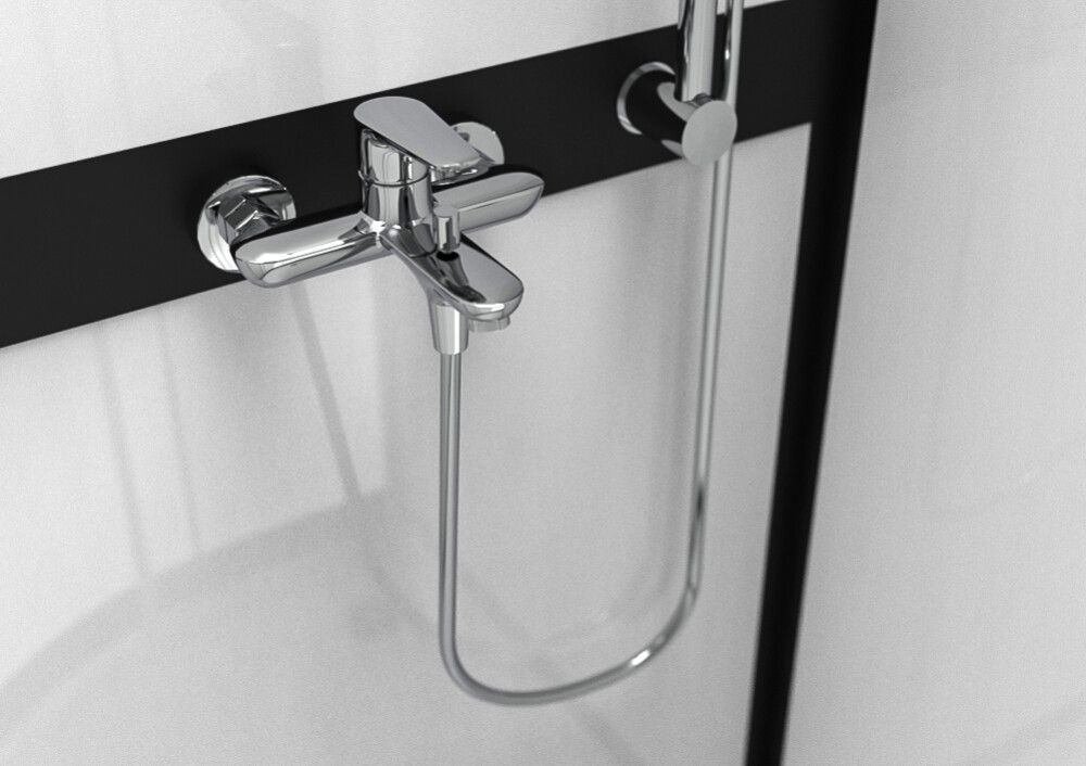 Suihkukaappi Stocksund Suka 5 hanalla 90 x 90 x 200 cm