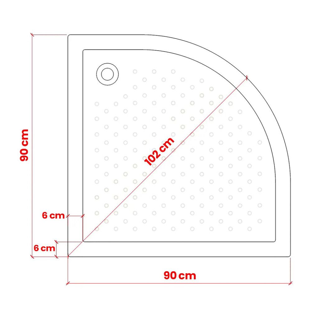 Suihkukaappi Stocksund Suka 5 hanalla 90 x 90 x 200 cm