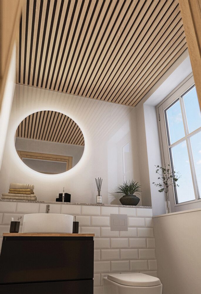 Sisustuspaneeli Stocksund vaalea tammi 12 x 122 x 2600 mm