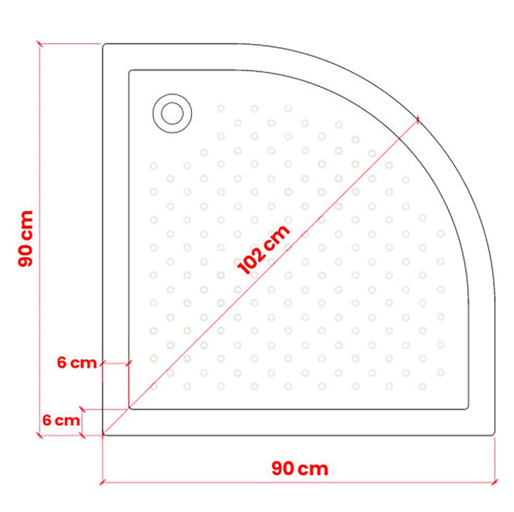 Suihkukaappi Stocksund Suka 8 ilman hanaa 90 x 90 x 200 cm