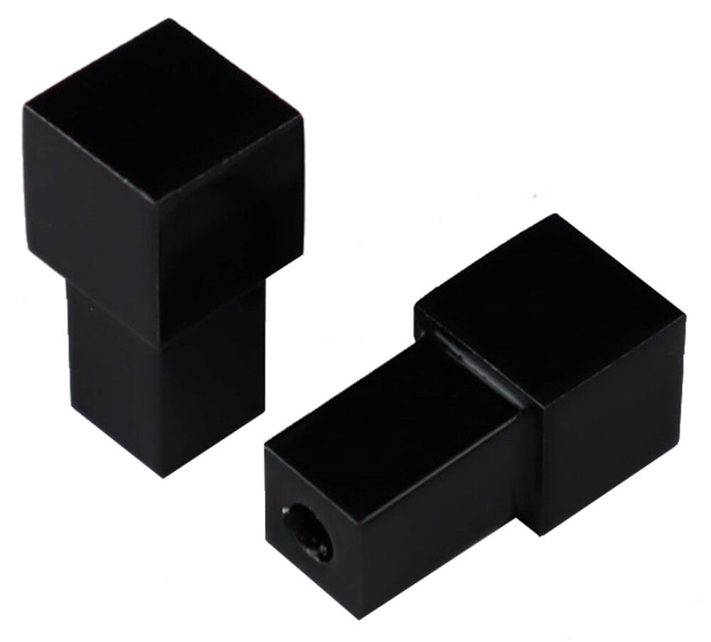 Laattalistan Kulmapala Dione Neliö Musta 10 mm