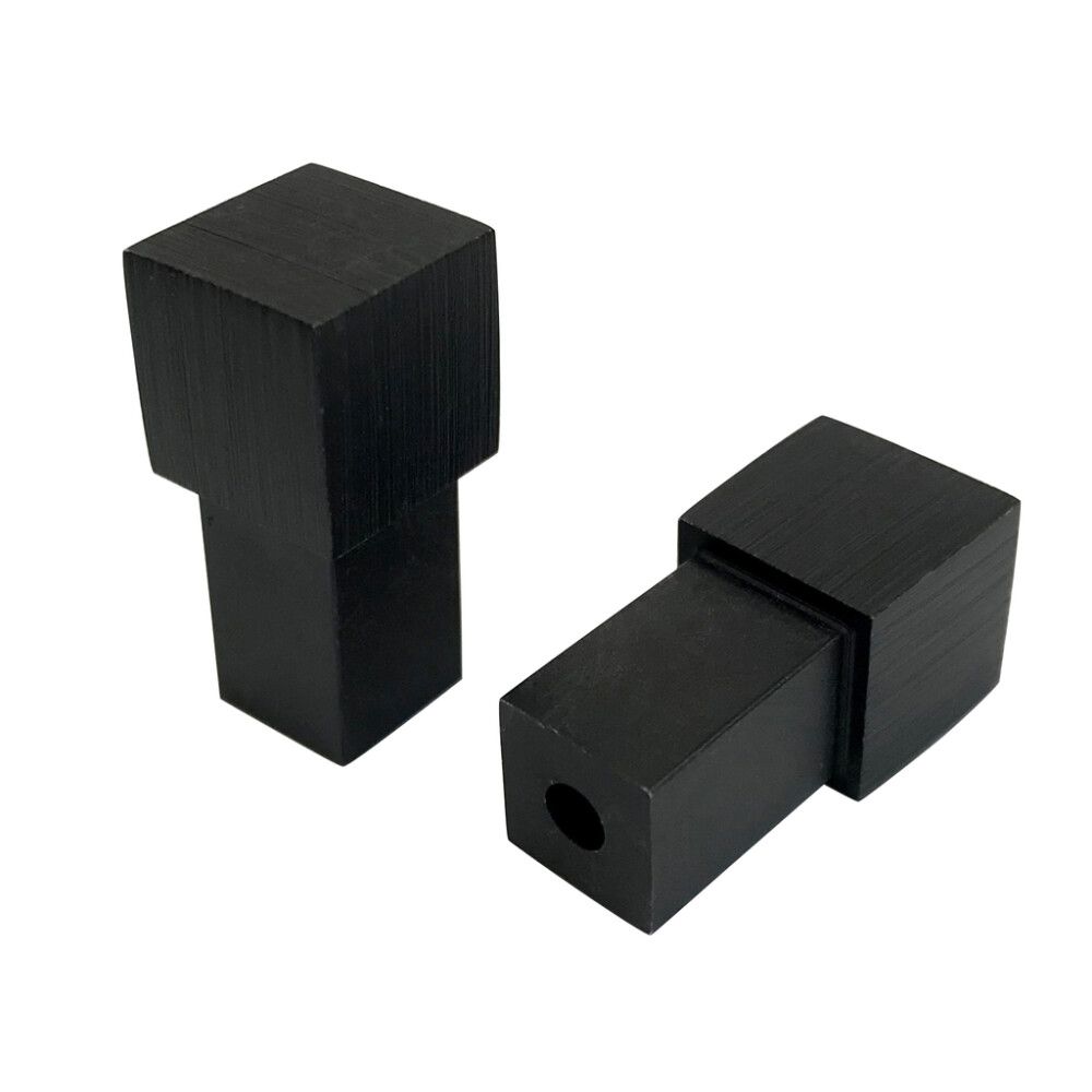 Laattalistan Kulmapala Dione Neliö Carbon Black 10 mm