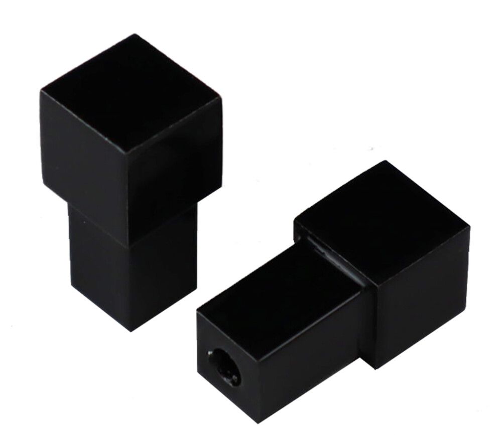 Laattalistan Kulmapala Dione Neliö Musta 12 mm