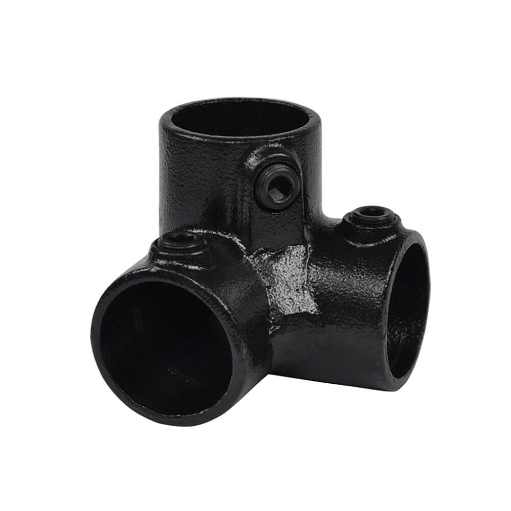 Putkikaluste Kolmikulmaliitin Dione MEKANO musta ⌀26,9 mm