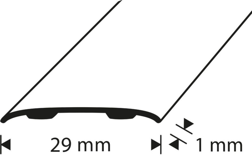 Tarrasaumalista Dione Nordic Graphite 30 mm 1000 mm