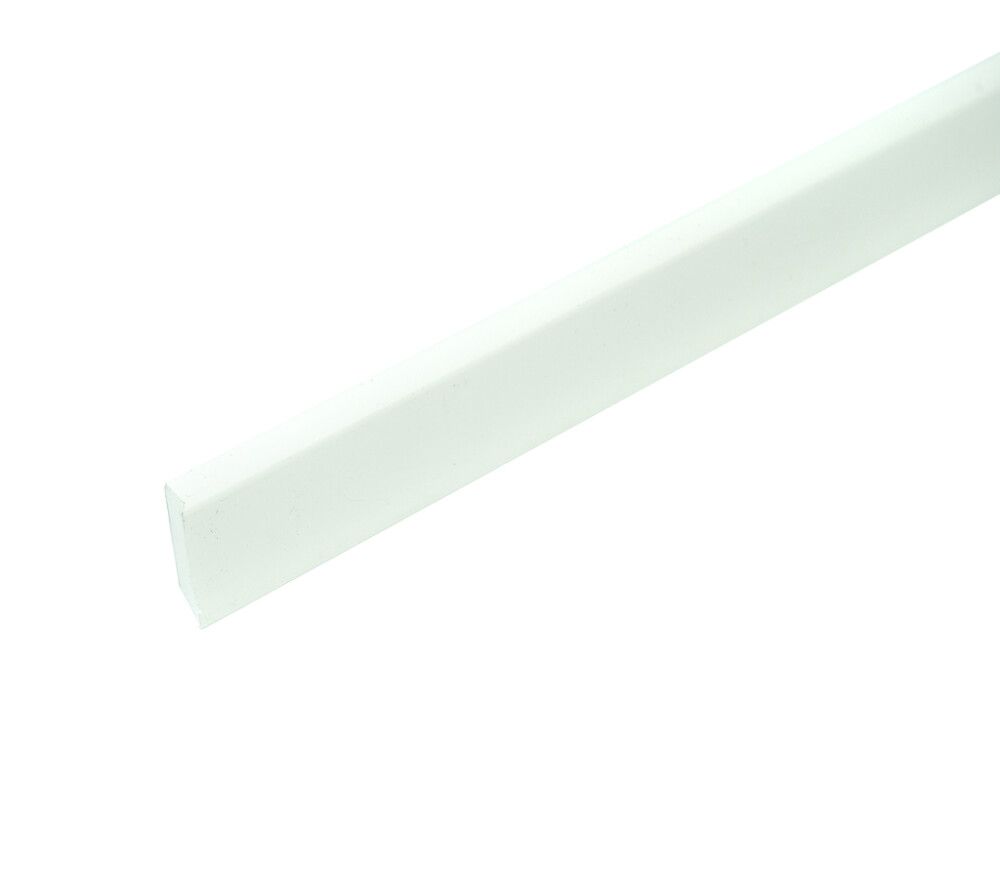 Jalkalista Dione valkoinen 40 x 10 x 2750 mm