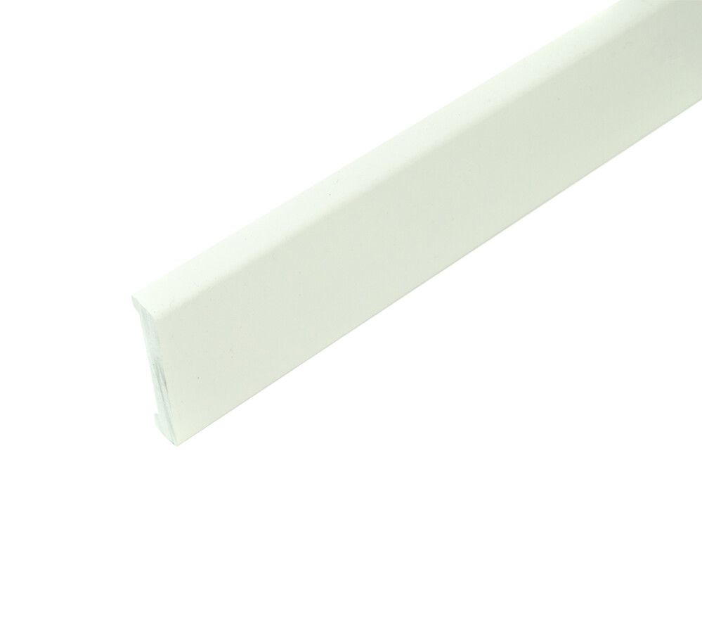 Jalkalista Dione valkoinen 60 x 10 x 2750 mm