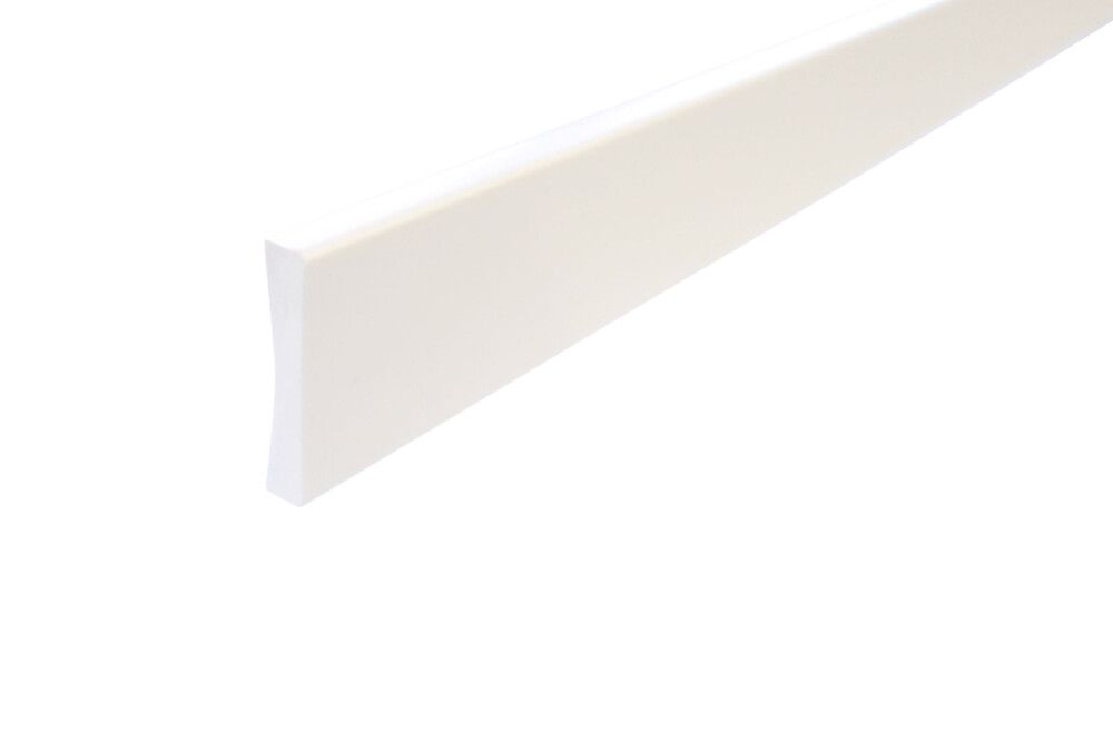 Peitelista Dione valkoinen muovi 58 x 10 x 2500 mm