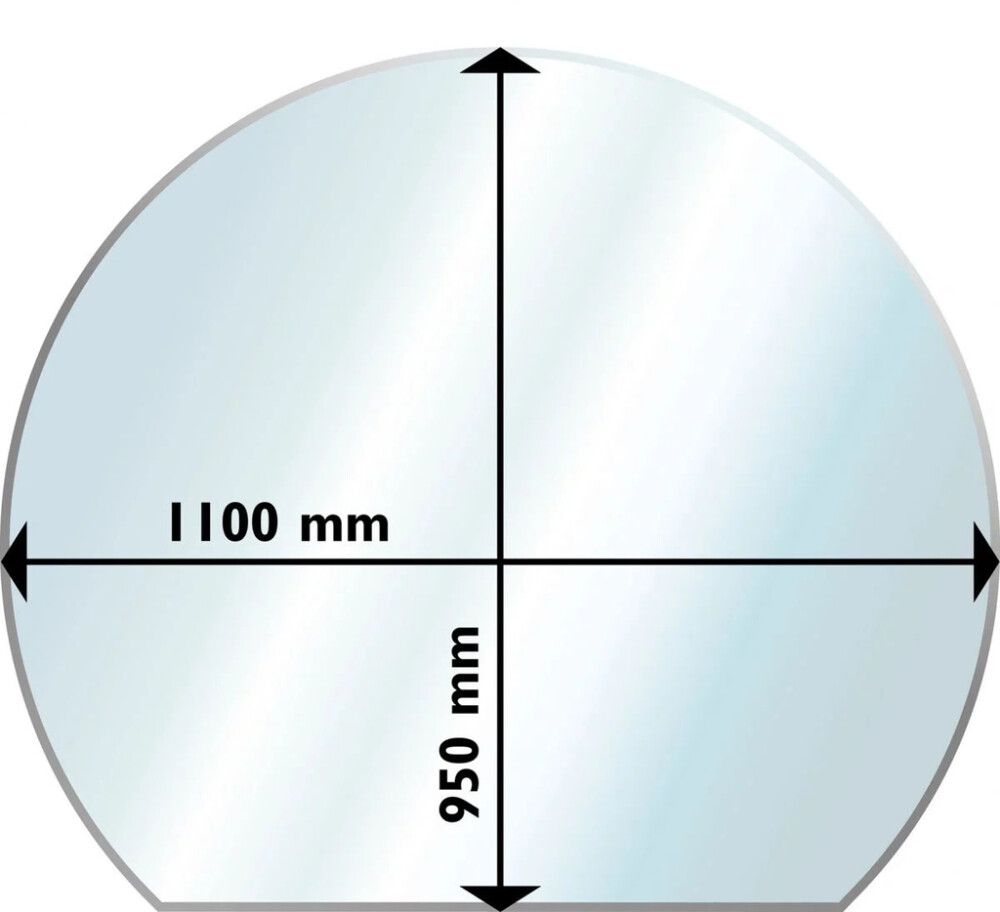 Uunineduslasi Andres Semi Kirkas 110 x 95 cm