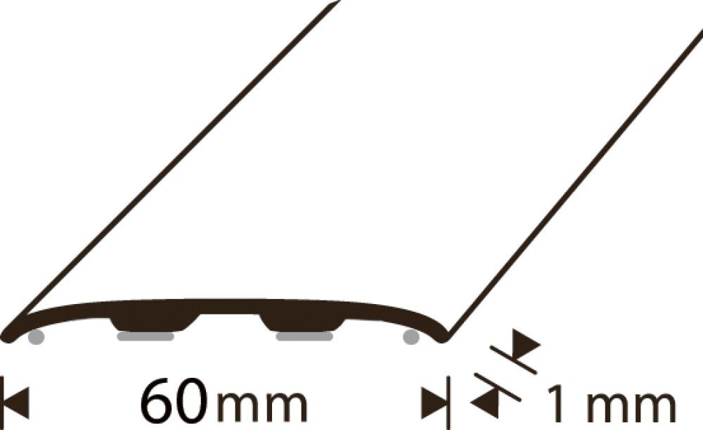 Tarrasaumalista Dione Natural Oak 60 mm 1000 mm