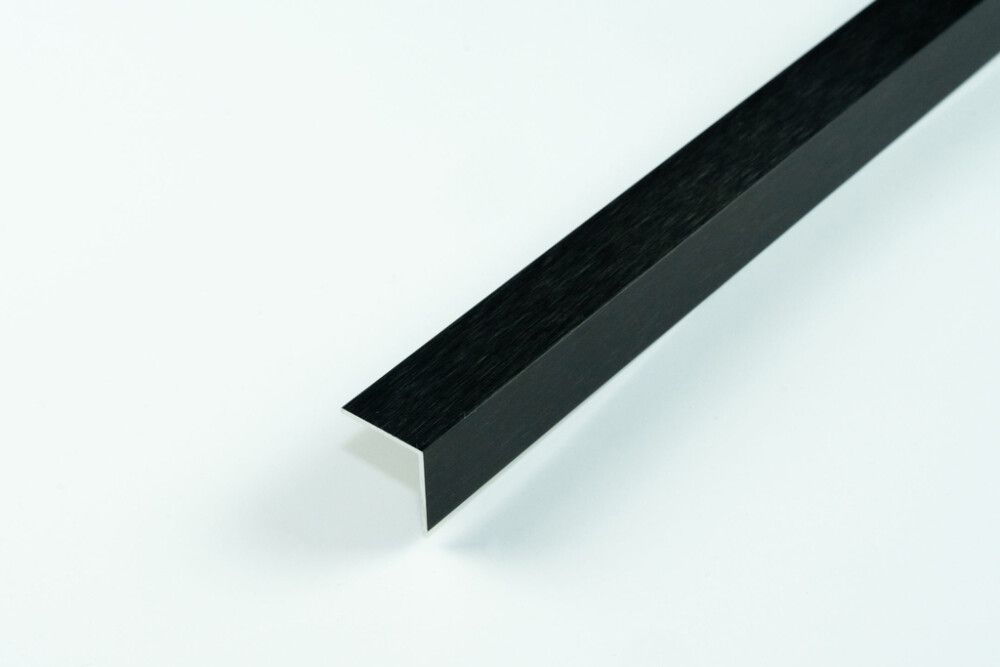 Hobby-Kulmalista Dione Carbon Black 25 x 25 mm 2 m