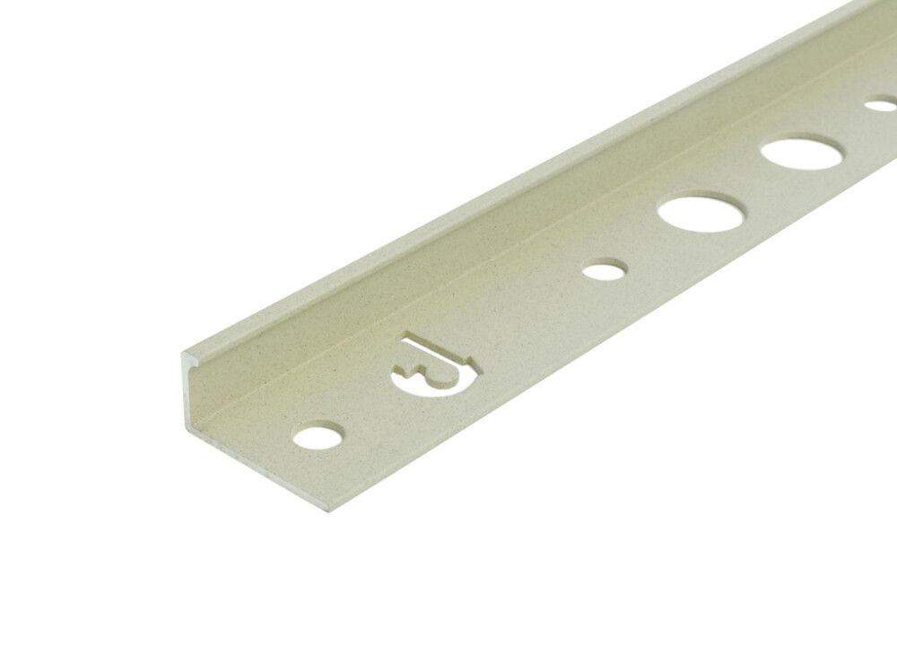 Laattapäätelista Dione 10 mm White Sand Rustic 250 cm