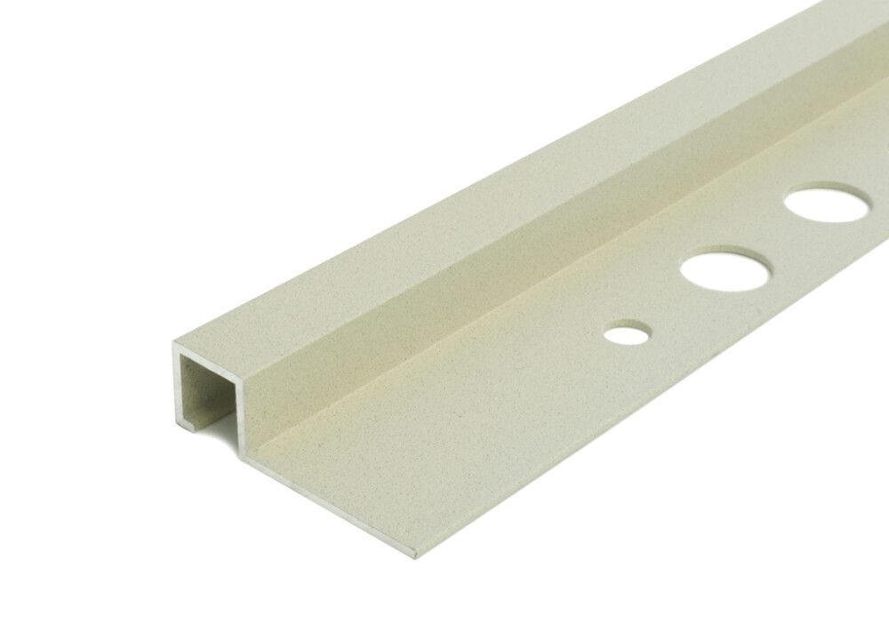 Laattalista Dione White Sand Rustic 10 mm neliö