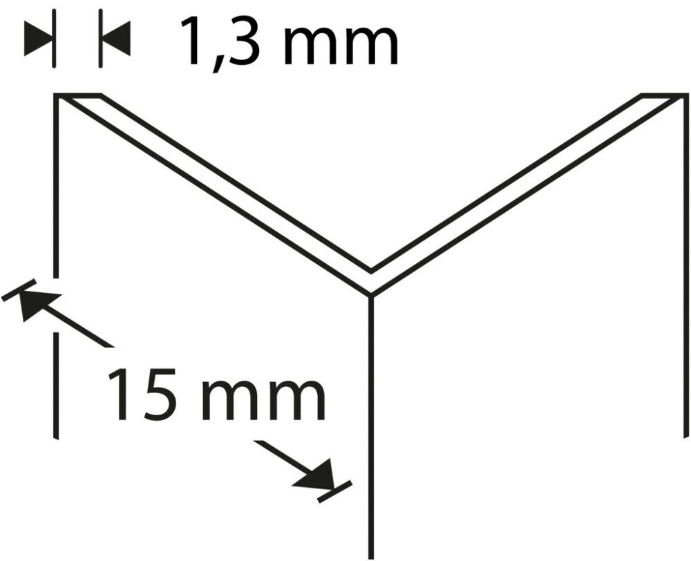 Kulmasuojalista Dione 15 x 15 x 2700 mm