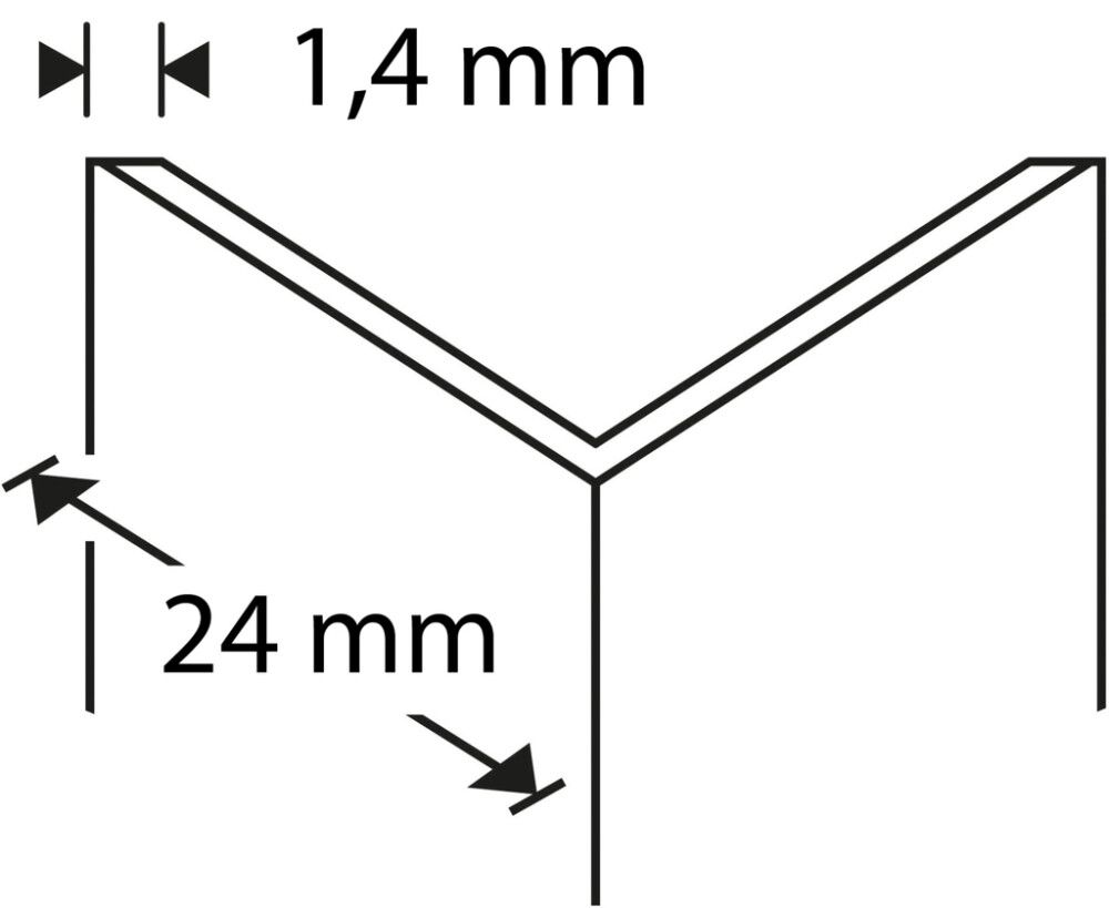 Kulmasuojalista Dione 24 x 24 x 2700 mm