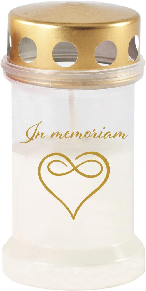 Hautakynttilä kannella sydän 55 h