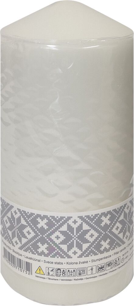 Pöytäkynttilä 8 x 15 cm beige