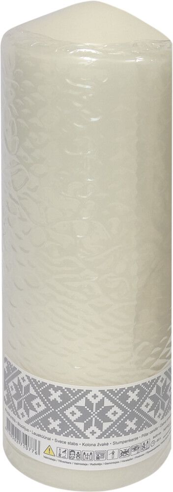 Pöytäkynttilä 8 x 20 cm beige