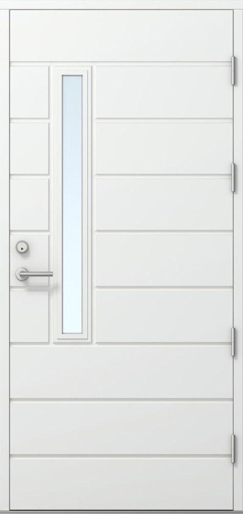 Ulko-ovi Kaskipuu FE811 Thermo Valkoinen 10 x 21