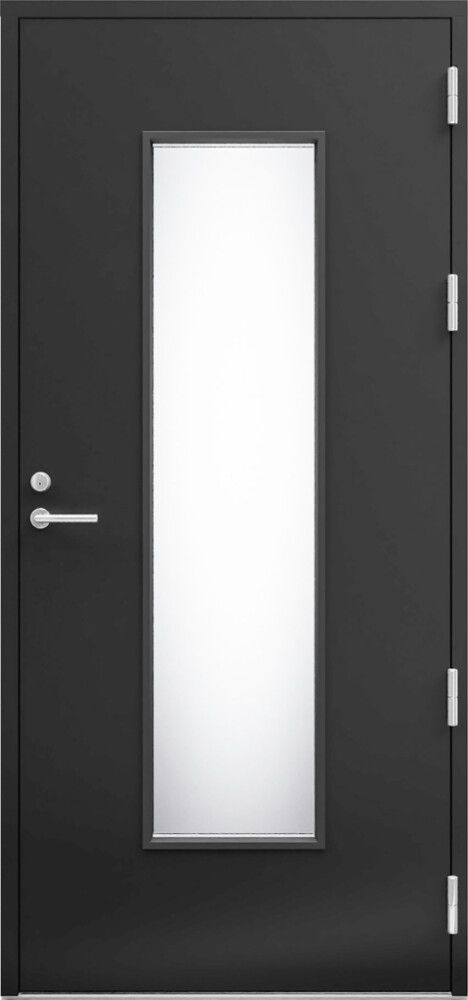 Ulko-ovi Kaski Design Salla Thermo Tummanharmaa