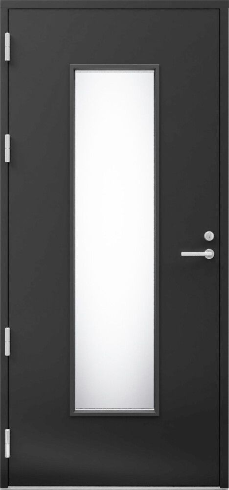 Ulko-ovi Kaski Design Salla Thermo Tummanharmaa 9 x 21 Vasen