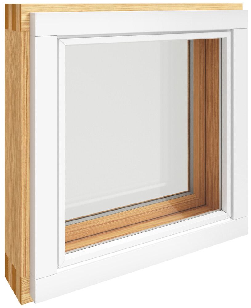 Tuuletusikkuna Kaski MSEA Valkoinen alasaranointi