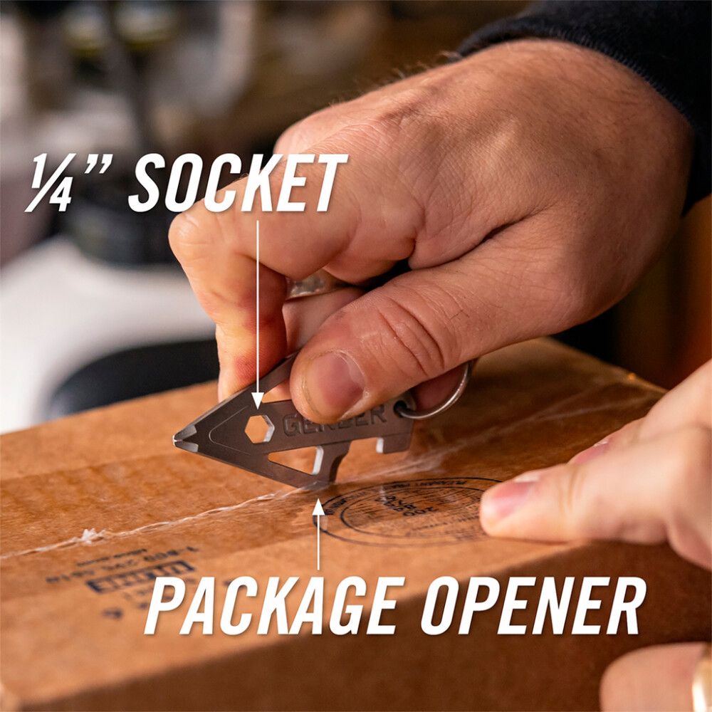 Avaimenperätyökalu Gerber Broadhead hopea 6 cm