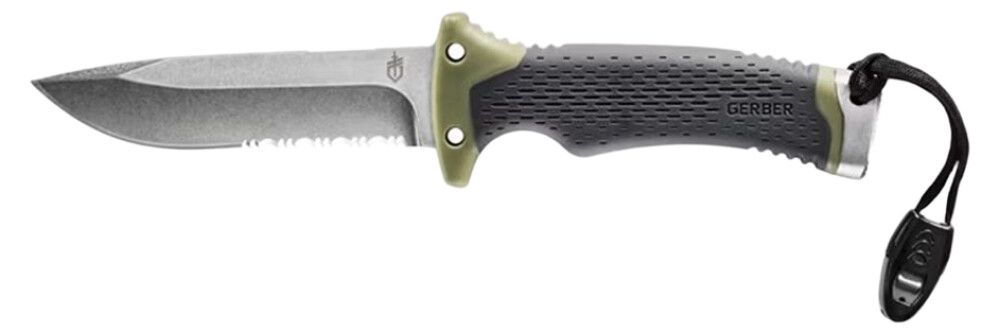 Retkeilyveitsi Gerber Ultimate Survival vihreä/musta 25,4 cm