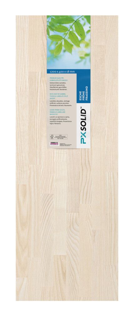 Liimapuulevy PXSolid valkosaarni A/B 18 x 300 x 800 mm