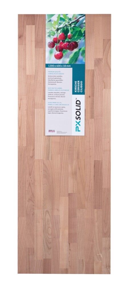 Liimapuulevy PXSolid kirsikka B/C 18 x 600 x 800 mm