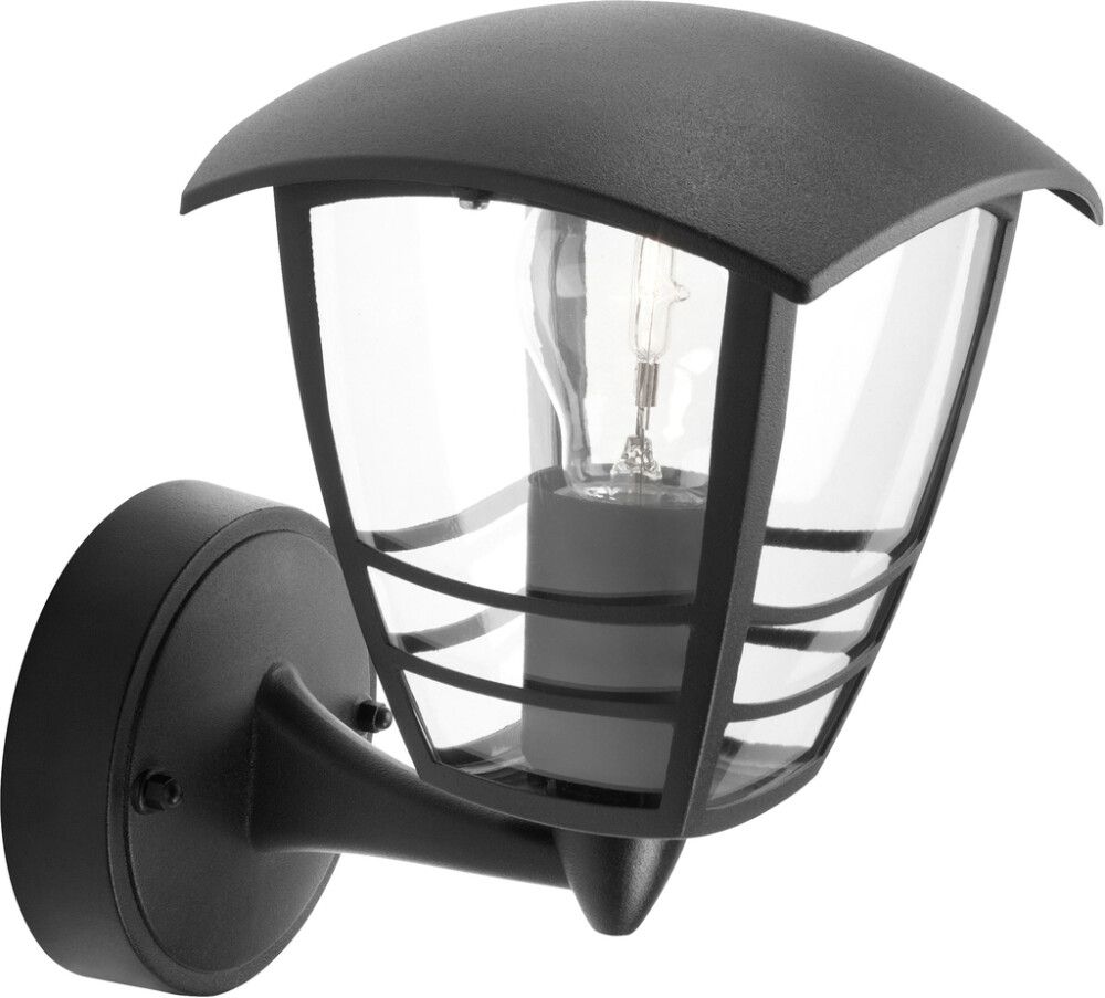 Ulkoseinävalaisin Philips Creek 60 W IP44 Musta