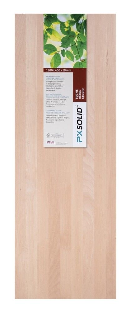 Massiivityötaso PXSolid pyökki A/B solid 27 mm, eri kokoja