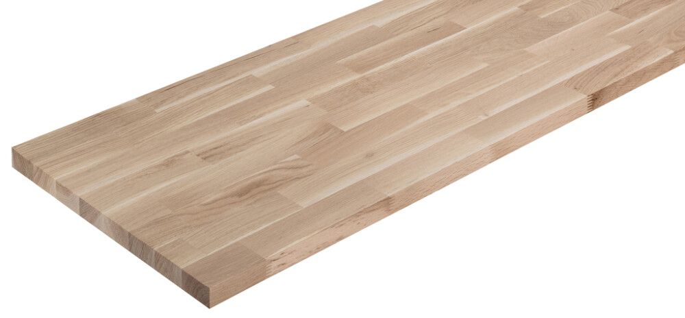 Massiivityötaso tammi C/C 27 x 635 x 2000 mm