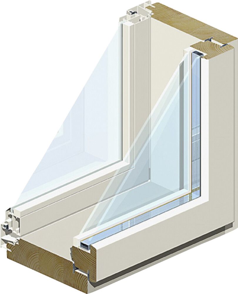 Ikkuna Solid Elements MSEAL Valkoinen 3 x 12 / 130 mm oikea