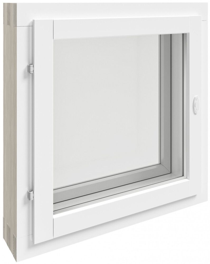 Ikkuna Solid Elements MSEAL Valkoinen 6 x 6 / 130 mm vasen