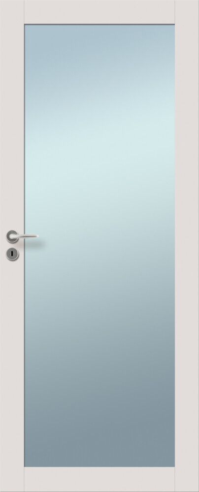 Massiivikehysovi Solid Elements 1R kirkas lasi valkoinen