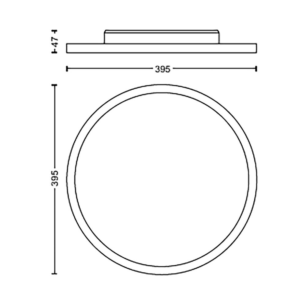 LED-paneelivalaisin Philips Hue Aurelle valkoinen Ø 39 cm IP20