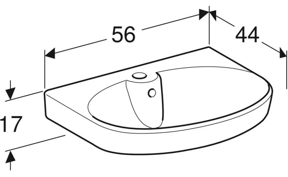 Pesuallas IDO Glow valkoinen 56 cm