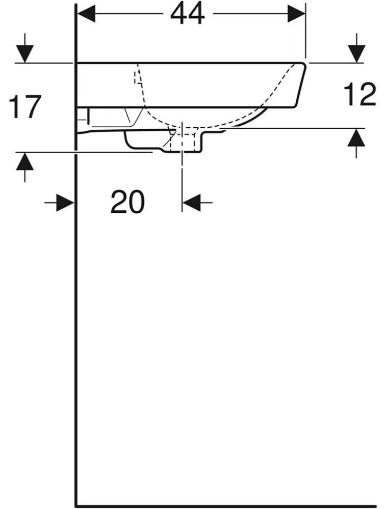 Pesuallas IDO Glow valkoinen 56 cm