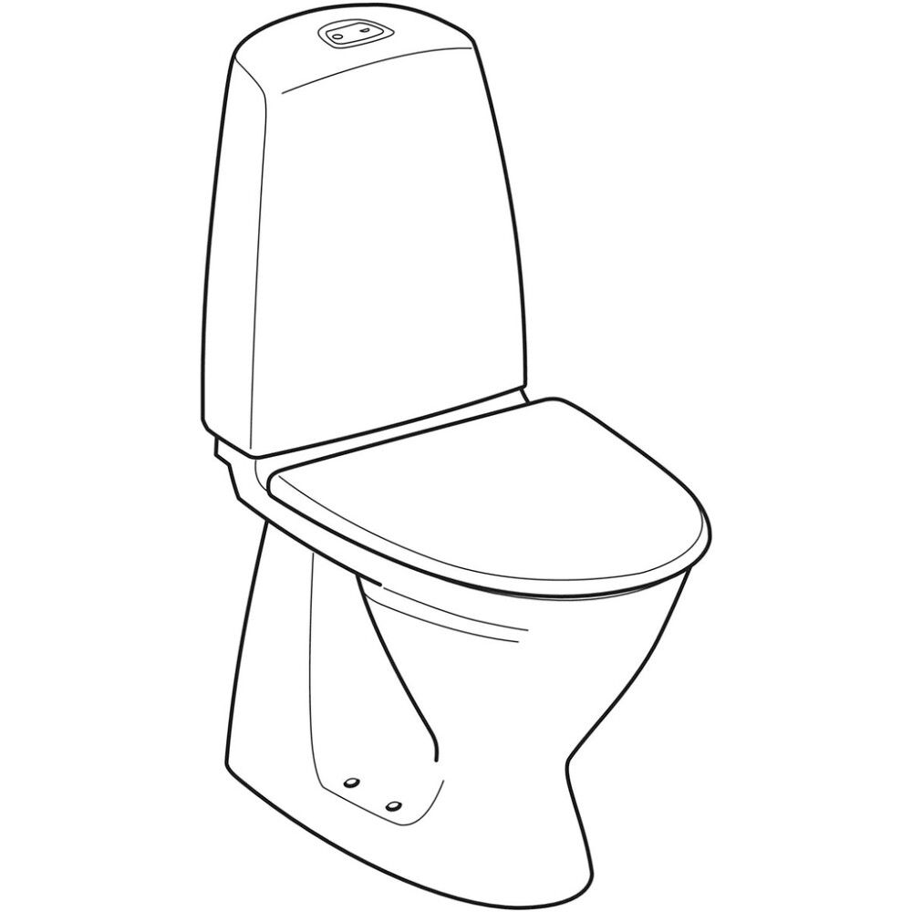 WC-istuin IDO Basic piiloviemäri S-lukko pehmeä kansi