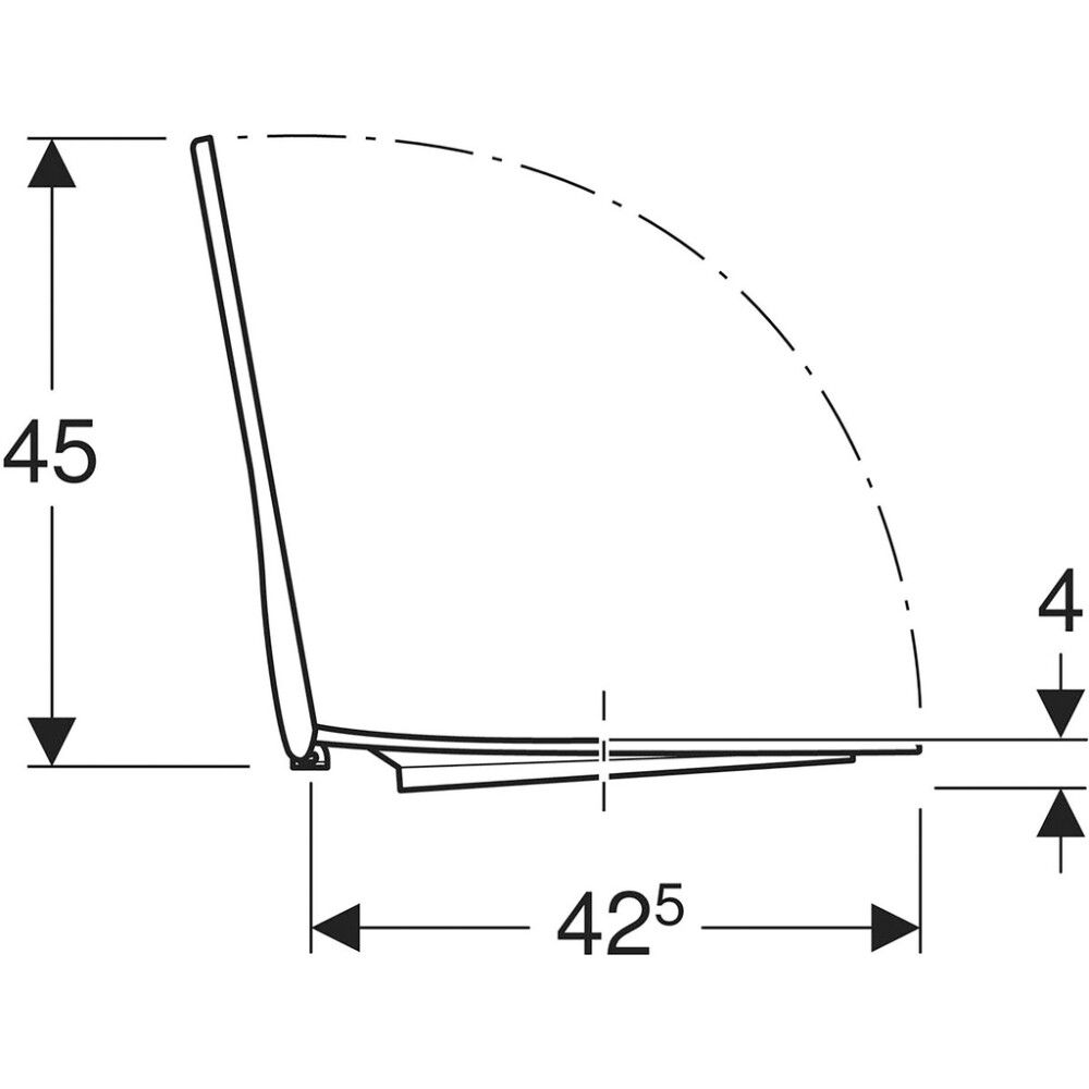 WC-istuinkansi IDO Basic Pehmeä Valkoinen